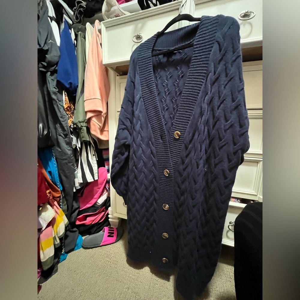 Navy Sweater Dress